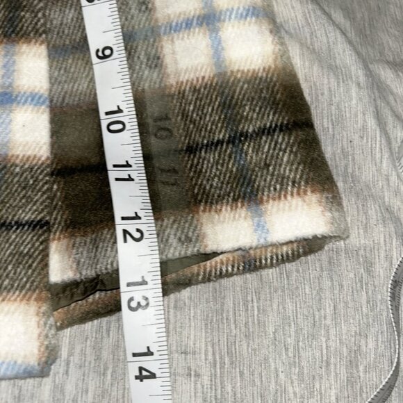 Forever 21 Green Pleated Plaid Preppy Wool Blend Mini Skort Skirt Jr Medium - Picture 9 of 9